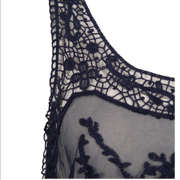 Rickis embroidered sheer mesh tank - Picture 4 of 5